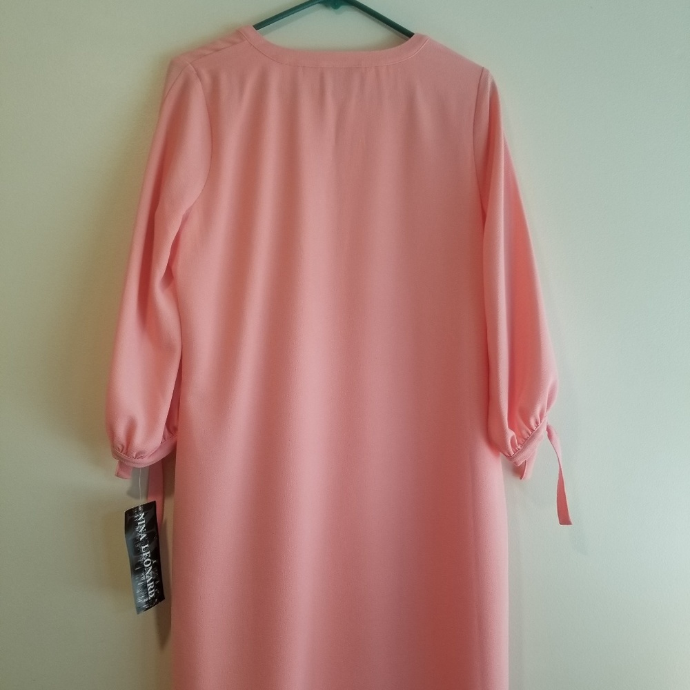 Pink/Peach Dress - work, office, church, holiday